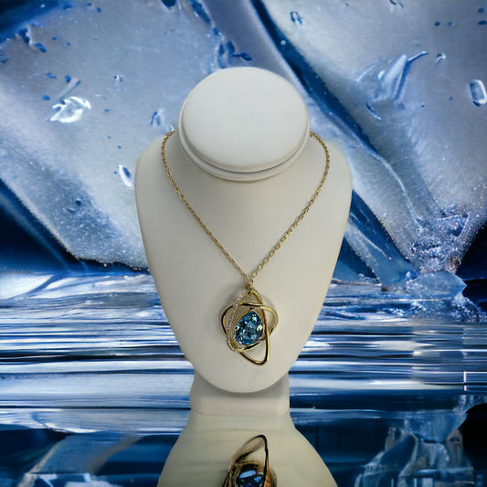 Cadena Swarovski azul