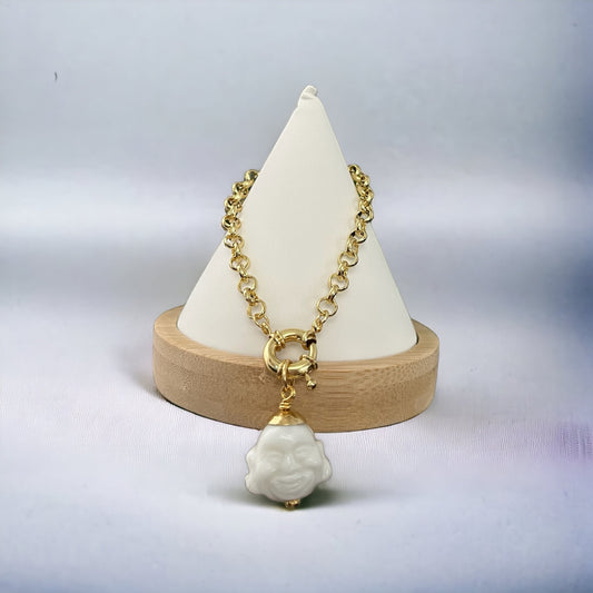 Pulsera estilo Rolo Buda de la buena suerte