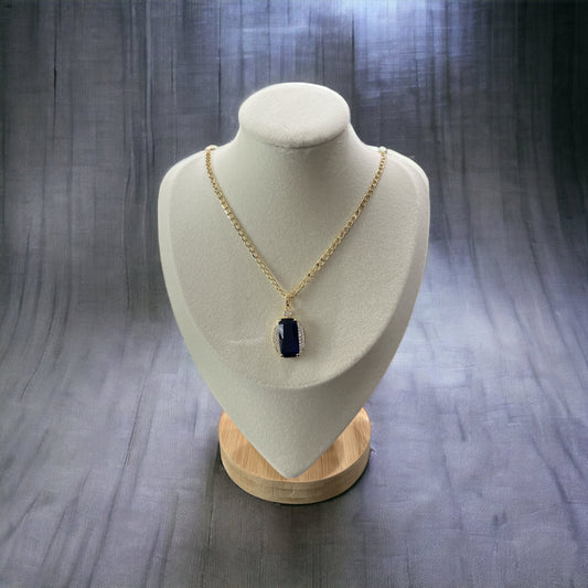 Cadena Cristal Azul